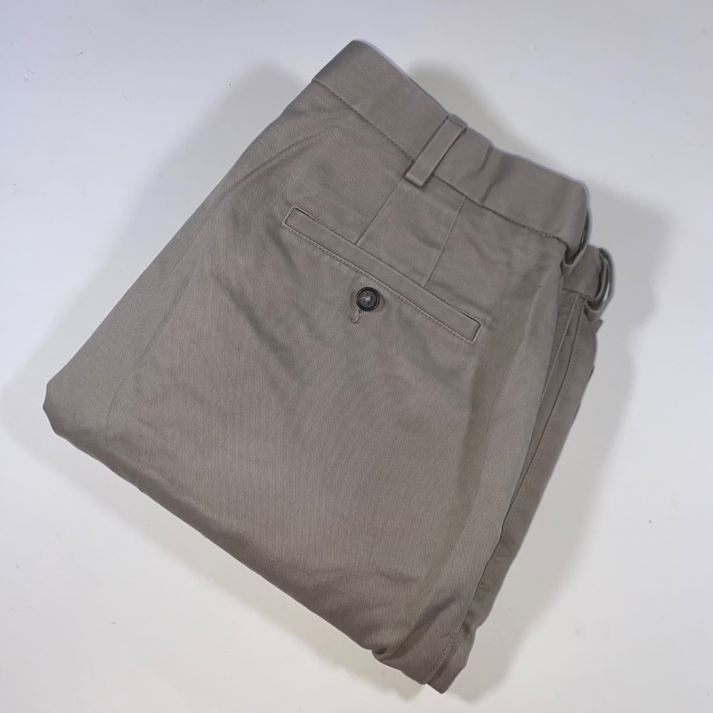 Savane Tailored 2U Comfort Waist Khaki Chino‎ Pants Mens 36x30 Cotton Flat Front